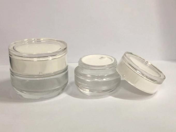 Round Recycled Glass Cosmetic Jar and Lotion Bottles Skincare Packaging