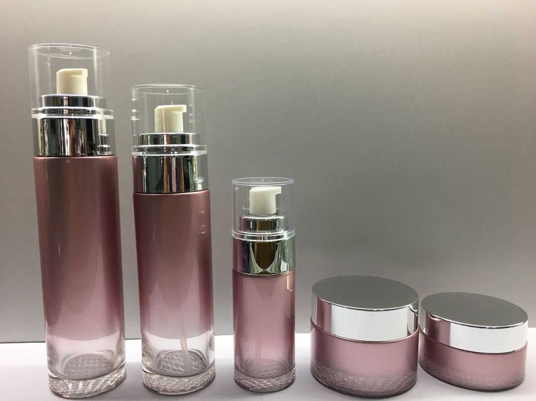 Custom Glass Cosmetic Packaging Lotion Bottles Cream Jars Customized