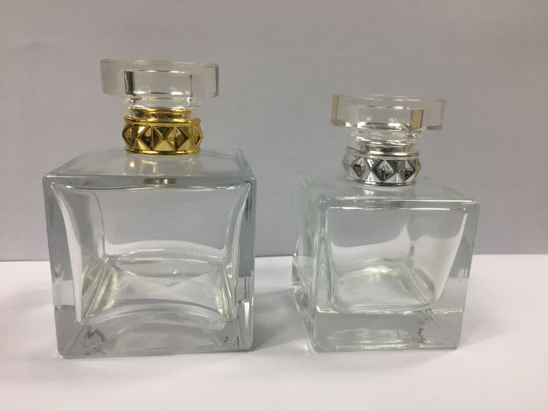 100ml Square Glass Cosmetic Spray Bottles Reusable Glass Perfume Bottle Skincare And Makeup Packaging