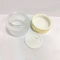 Round 50g Frosted Glass Jar Straight With Gold Cap Classical Shape