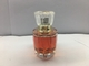 Refillable 50ml fancy glass perfume bottles With Gold Shoulder