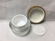 Empty 50g glass lotion containers with Wooden Cap Eco Friendly