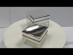 Glass Cosmetic Jar 30g / 50g Square With Plastic Double Cover