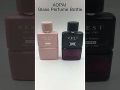 2023 Customized 110ml Rectangle Luxury Glass Perfume Bottle Atomizer Sealing OEM ODM With round Cap