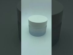 Cosmetic Jar 100ml Ice flower spray coating Jar with white cap cream Jar Skincare Packaging OEM