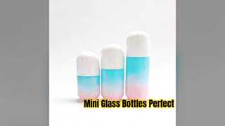 Factory Direct Sales 15ml Mini 20ml 30ml Flat Oval Lotion Glass Bottles Essential Oil bottle
