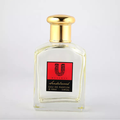 100 Ml Empty Perfume Glass Bottles Transparent Light Grey Atomizer Sprayer Sealing