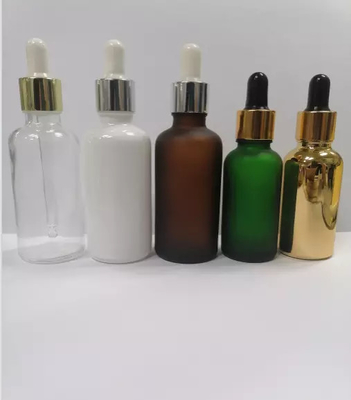 15ml 20ml 30ml 50ml 100ml Glass Dropper Bottle with silk screen printing Glass Cosmetic Bottle for essential oil