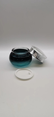 Ball Shaped Glass Jar For Face Cream 50 Gram Luxury Design