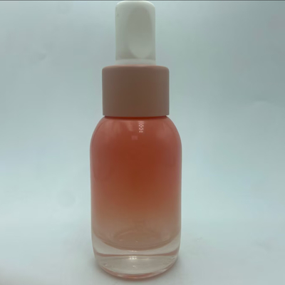 50ml Pink Lotion Glass Bottle Customized Logo OEM Glass Bottle Lotion Bottle Wholesale Manufacturer