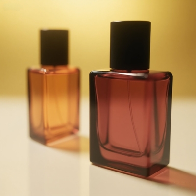 25ml Perfume Glass Bottle Flat Rectangle OEM Private Label Cosmetic Package Bottle Manufacturer