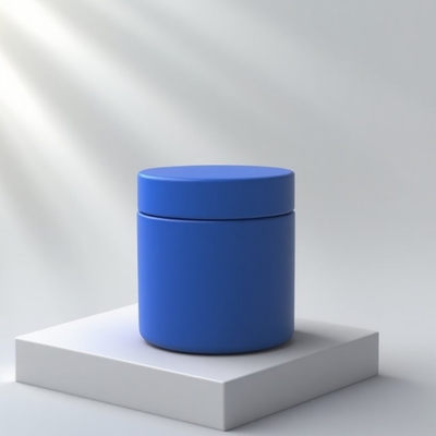 2025 New Arrival 100g Round Glass Cosmetic Jar with Plastic Lid for Skincare Cream, Mask, Eye & Face Cream - OEM Service Available