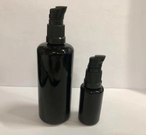 Black Glass Lotion Bottles Dispenser Bottle Cosmetic Lotion Bottle Glass Makeup Containers