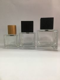 Square Transparent  Glass Perfume Bottles Perfume Spray Bottle Skincare And Makeup Packaging