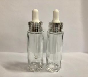 30ml Glass Cosmetic Dropper Bottles, Essential Oil Bottles With Plastic Collar OEM