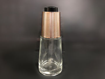 30ml Glass Dropper Bottle Makeup Packaging With Screw Pump Sealing Customized Color And Printing