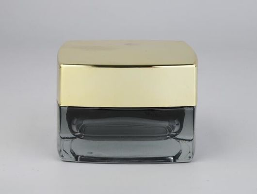 20g 50g Square Cosmetic Jars with Plastic Cap Oem Silkscreen Printing and Painting