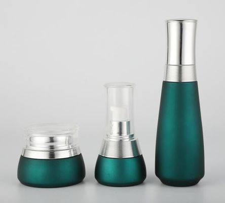Elegant 100ml 120ml Glass Cosmetic Cream Bottle Skincare Packaging Various Silkscreen And Printing
