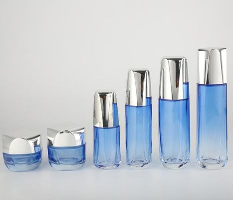 Cosmetic Bottle Skin Care Packaging MSDS 40ml Glass Cream Jars OEM