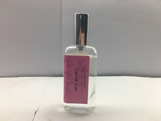 30ml Empty Glass Perfume Bottle Rectangle Shape Aluminum Sprayer For Female