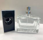 rectangle 50ml Surlyn Empty Perfume Bottle Glass Sprayer Bottle Transparent design