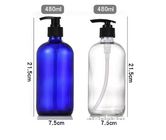 480ml 500ml 1000ml Glass Lotion Bottles For Shampoo Bathing Soap