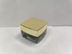 Square Custom Glass Cosmetic Jars 50g 30g Luxury Grey Color Lacquering