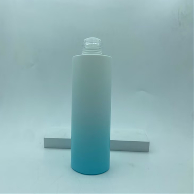 Cosmetic Packaging Skincare Light Blue Gradient Toner Glass Bottle With Screw Cap