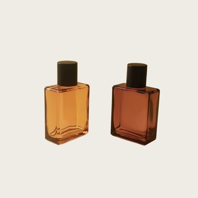 25ml Perfume Glass Bottle Flat Rectangle OEM Private Label Cosmetic Package Bottle Manufacturer