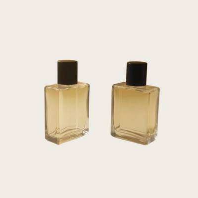 25ml Perfume Glass Bottle Flat Rectangle OEM Private Label Cosmetic Package Bottle Manufacturer