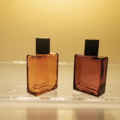 25ml Perfume Glass Bottle Flat Rectangle OEM Private Label Cosmetic Package Bottle Manufacturer