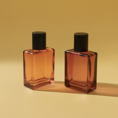 25ml Perfume Glass Bottle Flat Rectangle OEM Private Label Cosmetic Package Bottle Manufacturer