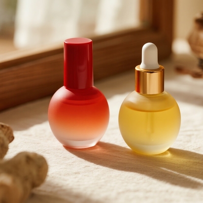 Custom Gradient 30ml/40ml/50ml Serum Bottle for Skincare - Essential Face Oil Glass Bottle with Dropper