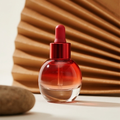 Custom Gradient 30ml/40ml/50ml Serum Bottle for Skincare - Essential Face Oil Glass Bottle with Dropper