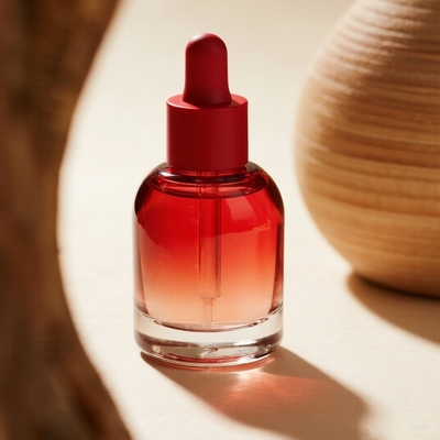 Custom Gradient 30ml/40ml/50ml Serum Bottle for Skincare - Essential Face Oil Glass Bottle with Dropper