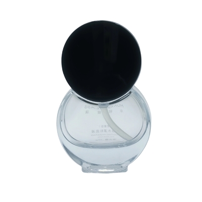 Customizable 30ml Round Foundation Glass Bottle with Thick Bottom, Makeup Primer and Serum Bottle for Cosmetic Products