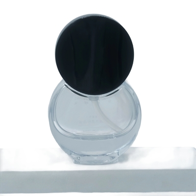 Customizable 30ml Round Foundation Glass Bottle with Thick Bottom, Makeup Primer and Serum Bottle for Cosmetic Products