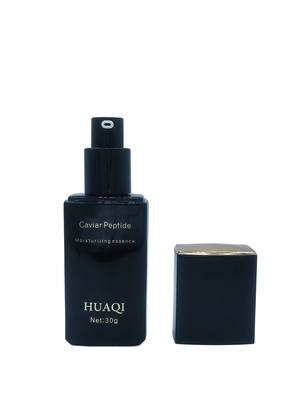 Wholesale Luxury 30ml Square Makeup Primer Serum Pump Bottle for Cosmetics with Custom Logo Printing Cap