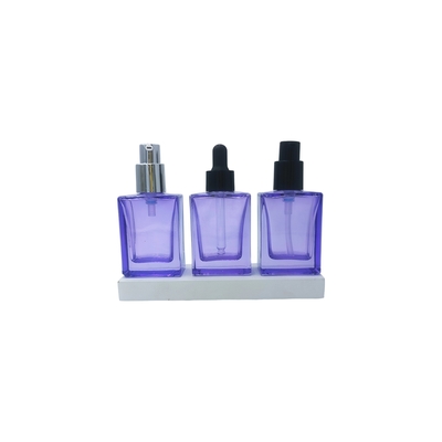 Customizable 30ml Square Glass Eye Serum Bottle with Dropper for Cosmetic Serum - Recyclable