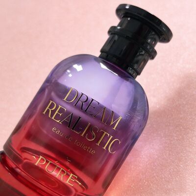 50ml and 100ml Round Glass Luxury and Elegant Empty Perfume Bottle Pump Sprayer Gradient Purple and Red Color 15mm Neck