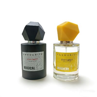 Empty 50ml & 100ml Perfume Bottle Set, Luxury Glass Fragrance Container with Atomizer Spray Pump, Matte/Glossy Finish