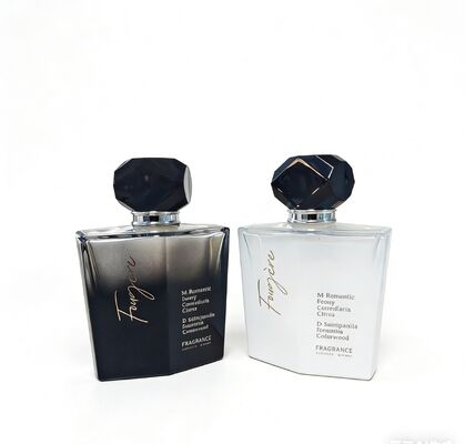 Best-selling Diamond-pattern Perfume Cap 100ml Distinct Edges High-end Perfume Bottle