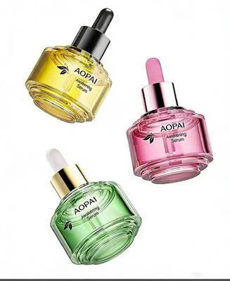 Luxury Two-Tone 30ml Glass Dropper Bottle  New Stylish Step-Up Design  for Skincare Essence Oil Bottle