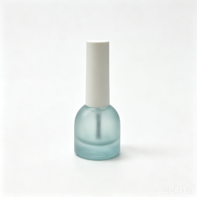 Matte Glass Nail Polish Solution Bottles with Screw Cap Logo Printing 5ml Prop Clearing Brush Packaging