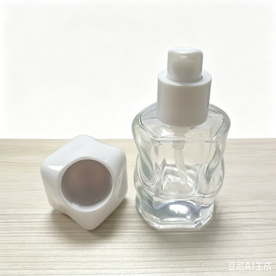 Foundation Bottle Cosmetic Glass Set for Skin Care Serum Pressurized Lotion Essence Bottles with Spray Cap Pump Sprayer