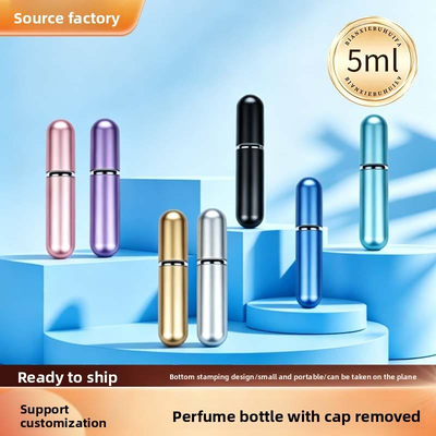 5ml Travel Pocket Parfum Bottle Mini Bottom Refillable 10ml Portable Aluminum Perfume Bottle