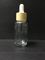 Transparent 30ml Essential Oil Bottles Glass Dropper Bottle With Plastic Cap Skincare Packaging