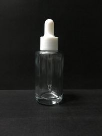 Transparent 30ml Essential Oil Bottles Glass Dropper Bottle With Plastic Cap Skincare Packaging