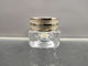 Hot Stamping 15g Clear Cream Jar With Aluminum Cap Cosmetic Bottles OEM