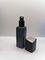 Matt Black Refillable Glass Cosmetic Packaging Set For Man Skin Care Cream Jar OEM